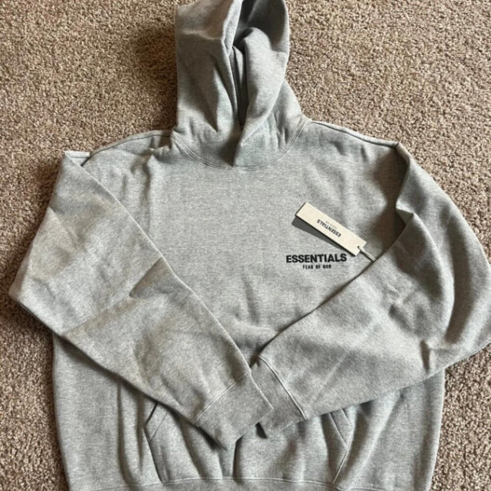 Grey Essentials Fear of God Hoodie